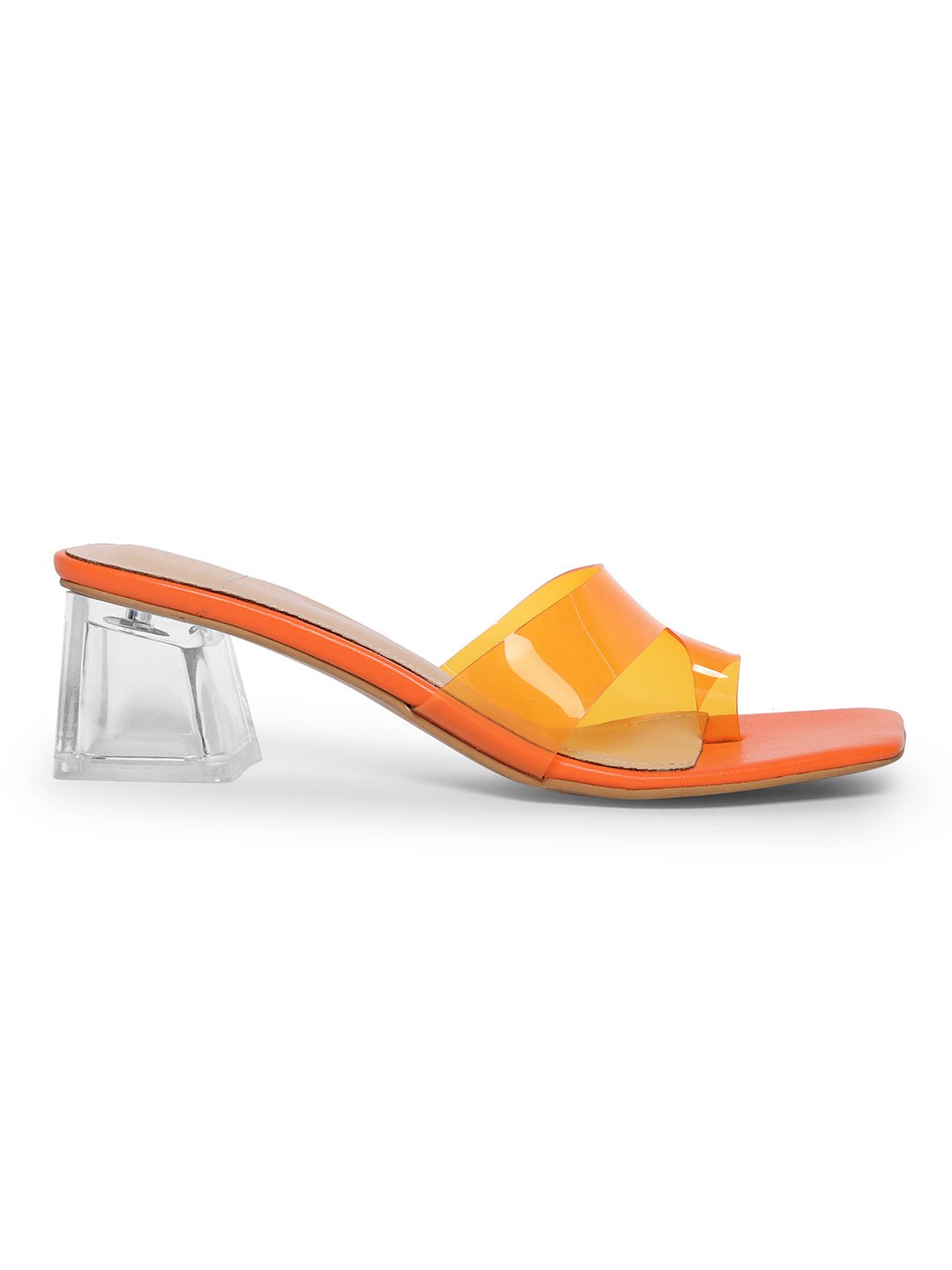 Saint Malea Orange Hand Woven Leather Block Heels – SaintG India