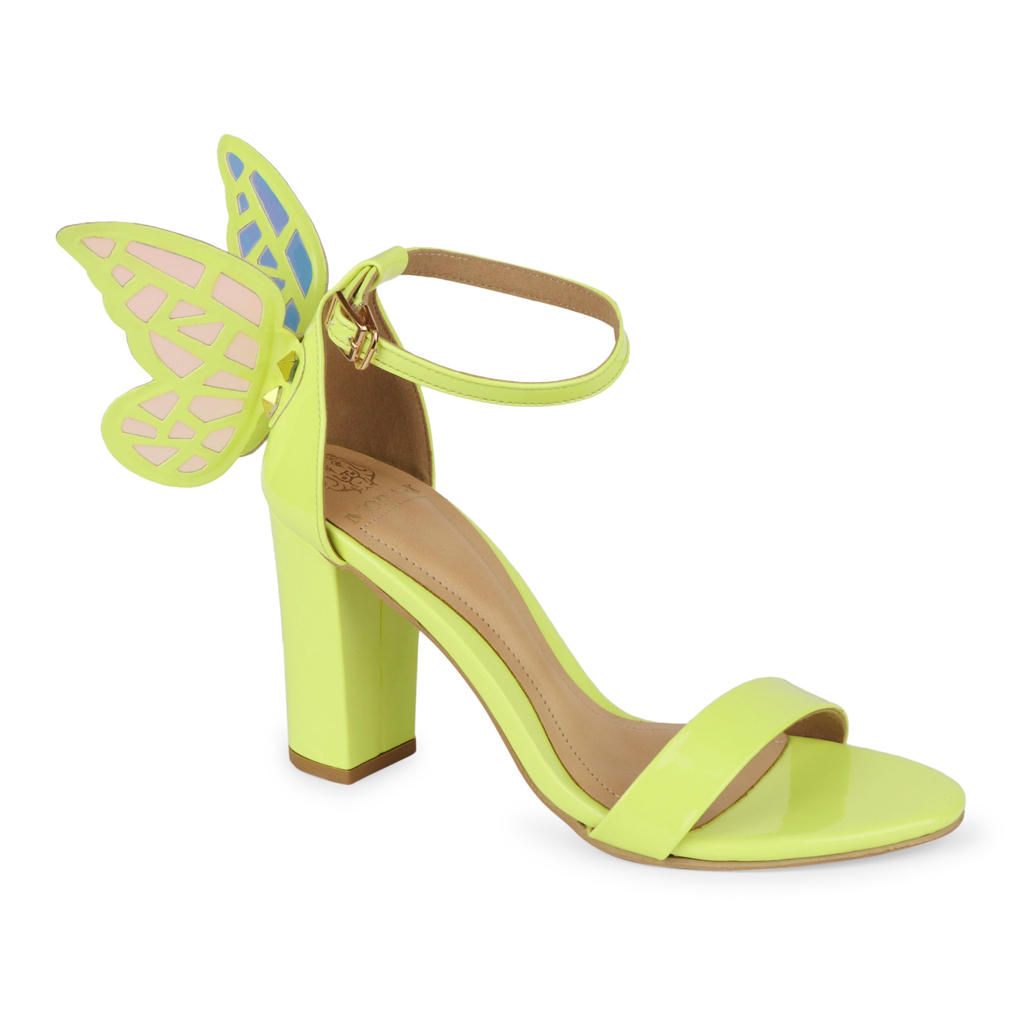 Pink Butterfly Heels - Lucite Heel Sandals - High Heel Sandals - Lulus